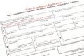 Voter registration form