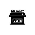 Voter Suppression icon or sign Royalty Free Stock Photo