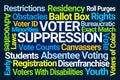 Voter Suppression Word Cloud