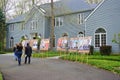 Voters vote in the first round of the 2017 French presidential election