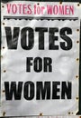 Votes for women poster