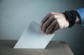 Voting at the ballot box. Election and democracy concept Royalty Free Stock Photo