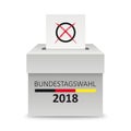 Voting Box Paper Bundestagswahl Royalty Free Stock Photo