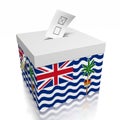 British Ocean Indian Territory - ballot box, voting concept - 3D illustration