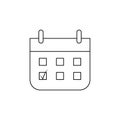 voting calendar icon. Elements of elections icon. Premium quality graphic design. Signs and symbol collection icon for websites, w