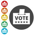 Voting concept, Vote concept icon