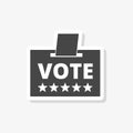 Voting concept, Vote concept sticker, simple icon