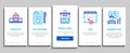 Voting And Election Onboarding Set Vector