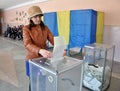 Voting in the polling station in Ukraine Royalty Free Stock Photo