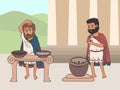 Voting process in ancient greece cartoon