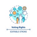 Voting rights concept icon Royalty Free Stock Photo