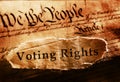 Voting Rights and Constitution Royalty Free Stock Photo