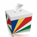 Seychelles - ballot box, voting concept - 3D illustration