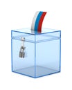 Voting on white background. Isolated 3D illustration