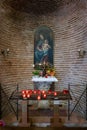 Votive altar inside the Basilica of Sant`Apollinare in Classe in Ravenna, Emilia-Romagna, Italy