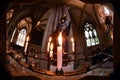 Votive candle in oxford University town christ church Royalty Free Stock Photo