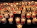 Votive candles for peace