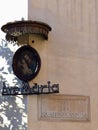 Votive painting in the corner of a street in the historic center of Rome in Italy.