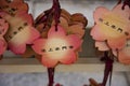 Votive tablets at Ikegami honmonji temple in Tokyo closeup