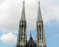 Vienna: Votivkirche towers Royalty Free Stock Photo