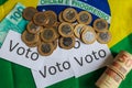`Voto` in portuguese: Vote, political corruption in Brazil and the purchase of votes in elections.