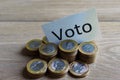 `Voto` in portuguese: Vote, political corruption in Brazil and the purchase of votes in elections.
