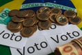 `Voto` in portuguese: Vote, political corruption in Brazil and the purchase of votes in elections.