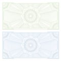 Voucher / coupon. Guilloche pattern Royalty Free Stock Photo