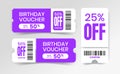 Voucher design illustration promotion coupon. Royalty Free Stock Photo