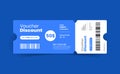 voucher design illustration promotion coupon. Royalty Free Stock Photo