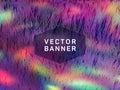 Voucher geometric holographic vector background.