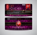 Voucher Gift Card layout template for your promotional design,