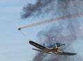 Vought F4U Corsair Fighter in Aerial Combat