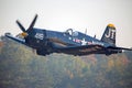 Vought F4U Corsair Fighter Airplane in Flight