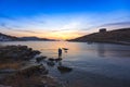 Vourkari bay at Kea island Royalty Free Stock Photo