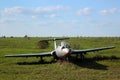 Vovchansk, Ukraine - May 11, 2020: The Aero L-29 Delfin military jet trainer, developed and manufactured by Czechoslovakian