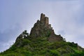 Vovnushki fortress on a high mountain peak Royalty Free Stock Photo