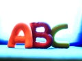 Vowels of the alphabet in colors for kids