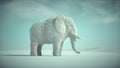 Voxel elephant. Growth and complexity concept