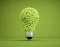 Voxel light bulb. Technological progress, digital innovation. Development concept Royalty Free Stock Photo