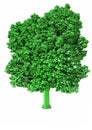 Voxel tree Royalty Free Stock Photo