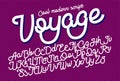 Voyage cool modern script font