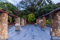 Textured Pillars Detailed Abstract Outdoors In Mombasa City County Kenya East African