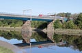 Voyager dmu train Carlisle Bridge Lancaster