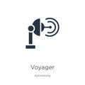 Voyager icon vector. Trendy flat voyager icon from astronomy collection isolated on white background. Vector illustration can be