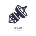 voyager icon on white background. Simple element illustration from Astronomy concept