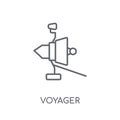 Voyager linear icon. Modern outline Voyager logo concept on whit