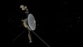 Voyager probe going away from the solar system in the milky way Royalty Free Stock Photo