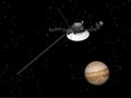 Voyager Spacecraft Near Jupiter - 3D Render