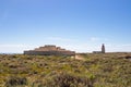 A Voz do Mar (A Sound of the Sea) installation and Farol de Sagres (Lighthouse of Ponta de Sagres) located in Algarve, Portugal